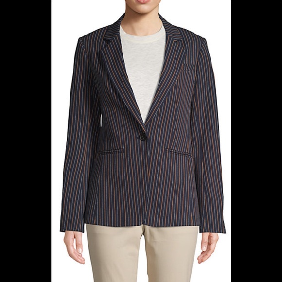 Derek Lam 10 Crosby Power Pin Stripe Blazer - Picture 5 of 12